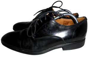 JOHN WHITE MEN BLACK LEATHER LACE UP DERBY SHOE SIZE UK 11 EU 45 US 12 VGC - Picture 1 of 24