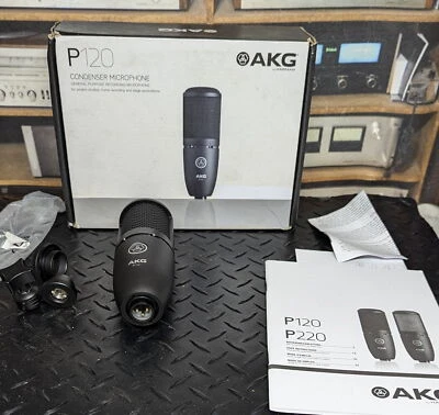 AKG P120 condenser microphone in original box with manual - Image 1 of 4
