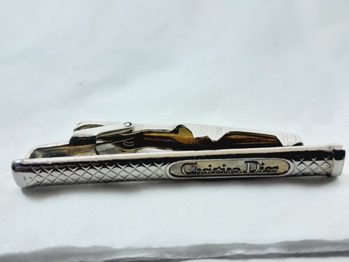 Fermacravatta vintage anni 80 CHRISTIAN DIOR GERMANIA PLACCATA ORO