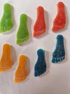 Fizzy Funky Feet Sweets | Chewy Fruity Flavour | Mixed Colour | HALAL - Picture 1 of 15