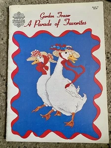 Vintage 80s PARADE OF FAVORITES Bk41 COUNTED CROSS STITCH PATTERNS Gordon Fraser - Picture 1 of 7