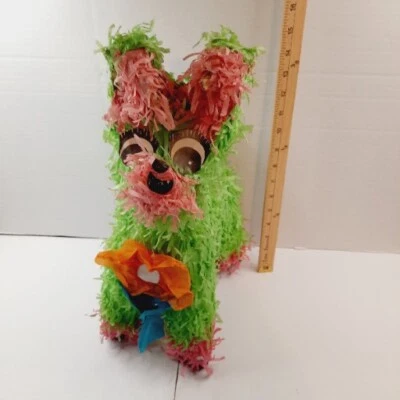 Vintage Pinata Made in Mexico Colorful Dog Animal Birthday Party Decor *SEE  - Image 1 of 4
