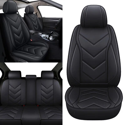 Car 5-Seat Cover Full Set Faux Leather Cushion Pad For TOYOTA Prius c 2012-2016 Foto 1 de 4