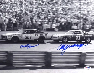 David Pearson Cale Yarborough DUAL SIGNED 11x14 Photo NASCAR PSA/DNA AUTOGRAPHED - Picture 1 of 1
