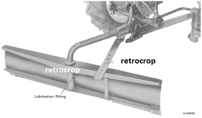Hoja de niveladora IH International 100 manual 1pt enganche rápido Super A 100 130 140 Cub Foto 1 de 4
