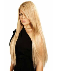 Sleek Hair Couture Remy Silky Straight 6PCS Clip Ins - Picture 1 of 2