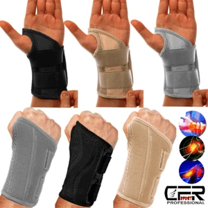 Left Right Wrist Hand Support Brace Splint Carpal Tunnel Sprain Arthritis Pain - Picture 1 of 23