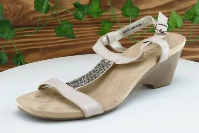 Sandalias de mujer Bandolino talla 6,5 M beige gladiador sintéticas Foto 1 de 4