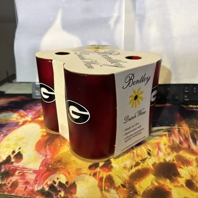 4 Pack Of Georgia Bulldogs 16 oz Tumblers NEW Bentley Drink Ware - Image 1 of 4