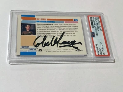 Colm Meaney 1992 Impel Star Trek The Next Generation #13 PSA/DNA Autograph Card - Image 1 of 2