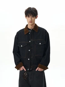 Herren Cowboy Mantel Minority Group Street Retro schwarz waschbar mit Wasserjacke - Bild 1 von 6