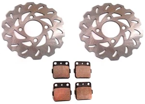 ATVPC Front Brake Rotors & Pads for Yamaha, 3GD-2582T-10-00, 4D3-W0046-50-00 - Picture 1 of 5