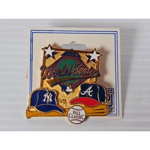 1996 Baseball World Series Pin New York Yankees Atlanta Braves Fall Classic - Picture 1 of 2