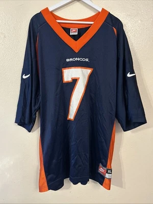 Camiseta deportiva vintage de los Denver Broncos John Elway #7 azul Nike Team NFL 48 XL Foto 1 de 4