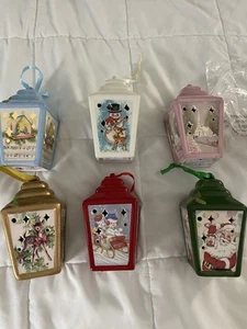 6 Mr. Christmas 5” Light Up Ceramic Tree Ornaments w Timer #h427664 Design NY - Picture 1 of 4