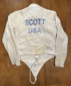 Vintage 1992 Team USA Fencing Jacket Uhlmann 4/48 Olympics Scott - Picture 1 of 14