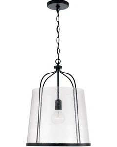 HomePlace Lighting 347011MB Madison,1-Light 100 Watt, 19" H x 14" W, Black - Picture 1 of 10