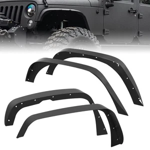 4PCS Fender Flares Front & Rear Paintable For 2019-2023 Jeep Wrangler JL 4 Door - Picture 1 of 8