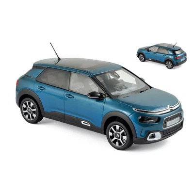 CITROEN C4 CACTUS 2018 BLUE & WHITE 1:18 Norev Auto Stradali Modellino Nuovo - Immagine 1 di 3