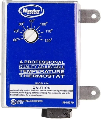 Gaf Master Flow PT6 Manually Adjustable Thermostat for Power Vent - Image 1 of 3