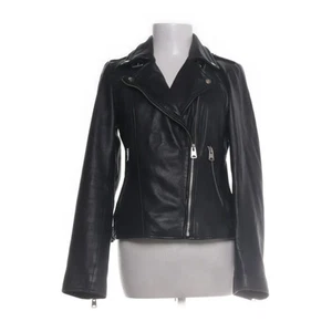 C&A, Lederjacke, Damen, Größe: 36, Schwarz, Leder/Polyester, Einfarbig #JU7 - Bild 1 von 5