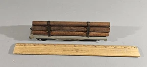 AMERICAN FLYER 605 FLAT CAR WITH LOG LOAD, LOG CAR - Picture 1 of 4