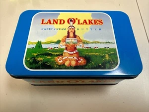Vintage Tin Land O’ Lakes Sweet Cream Butter Advertising Tin 75th Anniversary - Picture 1 of 8