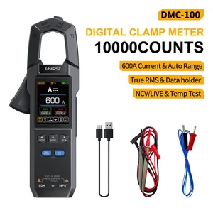 Pinza amperimétrica de corriente DC/AC 10000 cuentas multímetro digital 600A herramientas de electricista - Imagen 1 de 24