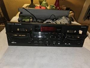 READ Tascam 202 MK III MK3 Dual Analog Cassette Deck Player Recorder For Parts - Picture 1 of 24