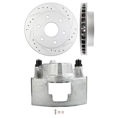 Par de pinzas de freno de disco delanteras izquierda para GMC CHEVROLET K1500 K2500 6,5 L Foto 1 de 4