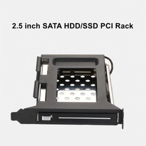 PCI Mobile Rack Bracket Hard Disk Drive Enclosure Box For 2.5 Inch SATA HDD SSD - Picture 1 of 9