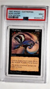 1997 MTG Magic the Gathering 5th Fifth Edition Mind Warp PSA 9 POP 1 None Higher - Picture 1 of 3