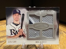 2011 Topps Marquee Ben Zobrist Quad Relic Patch /199 Tampa Bay Rays