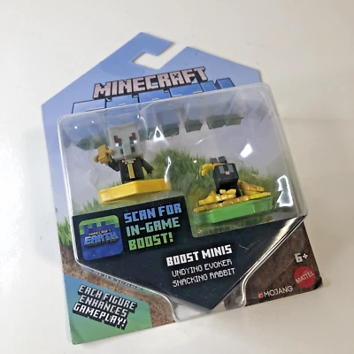 New Minecraft Earth Boost Evoker & Snacking Rabbit Minis Undying  Figures - Image 1 of 4
