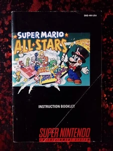 Super Mario All-Stars Super Nintendo SNES Instruction Manual Booklet ONLY - Picture 1 of 2