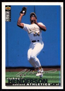1995 Collector's Choice Silver Signature Rickey Henderson Oakland Athletics #125