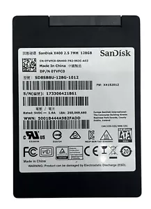Sandisk X400 128GB 2.5" SATA III Solid State Drive SD8SBBU-128G-1012 - Picture 1 of 2