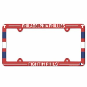 PHILADELPHIA PHILLIES FIGHTIN PHILS 6"x12" LICENSE PLATE FRAME NEW WINCRAFT 👀 - Picture 1 of 1