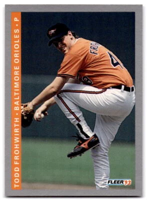 Todd Frohwirth 1993 Fleer #166 Baltimore Orioles - Image 1 of 2