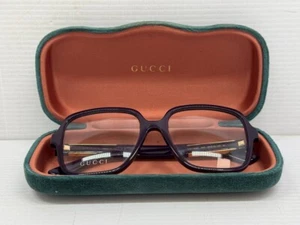 Gucci Damen Brille Brillengestell Violett Kunststoff Eckige Form GG1193O 003 - Bild 1 von 9