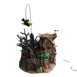 2004 Lemax Spooky Town Halloween WITCH'S LAIR Animated Musical House WORKS - Picture 1 of 16