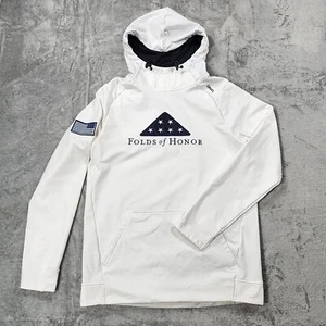UNRL Mens Small Folds of Honor Crossover II Hoodie Blue American Flag Sweatshirt - Picture 1 of 11