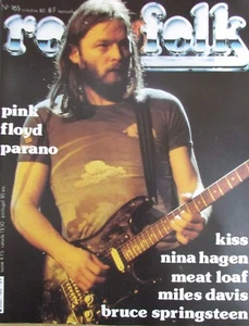 1980 ROCK & FOLK MAGAZINE #165 PINK FLOYD KISS HAGEN SPRINGSTEEN MEAT LOAF - Picture 1 of 2