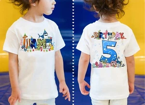 2-sided Personalized Finding Nemo Dory Character Birthday Boy Girl Tee 801103 - Picture 1 of 10