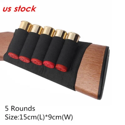 5 rondas culata escopeta munición bolsa carcasa soporte cartucho bala Foto 1 de 4
