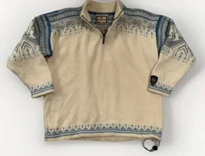 Dale Of Norway Women’s Wool Cardigan Jumper Sweater DALE GARN 2004 White Size M - Image 1 of 4