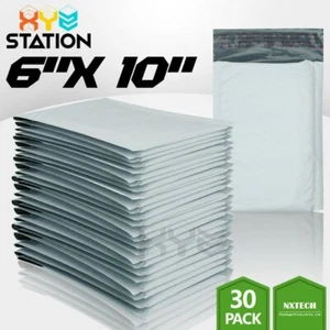 30 PZ #0 6x10 (6x9) Poly Busta Imbottita Buste Forniture Spedizione - Foto 1 di 9
