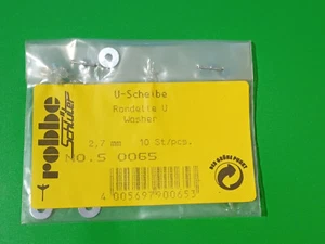 Robbe Schluter Unterlegscheibe 2,7 mm 10 Stück Nr. S 0065 für ferngesteuerte Modellhubschrauber - Bild 1 von 2