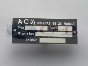 PLAQUE DE CADRE ACM - Picture 1 of 3