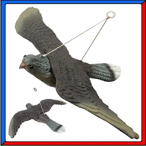 Falco Finto Spaventapasseri Dissuasore Statua Spaventa Scaccia Piccioni Uccelli - Foto 1 di 10
